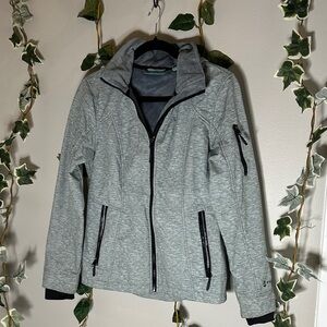 Free Country Heather Gray Zip-Up Jacket